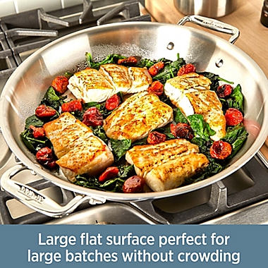 All-Clad D3 Stainless Steel 3 qt. Covered Universal Pan. View a larger version of this product image.