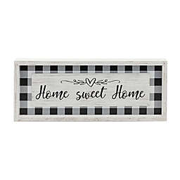 Home Sweet Home Black Gold 12" Round Metal Sign Novelty Retro Home Wall Decor 