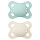 Alternate image 0 for MAM Original 0-6M 2-Pack Pacifiers in Matte Green/Beige