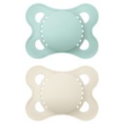 MAM Original 0-6M 2-Pack Pacifiers in Matte Green/Beige