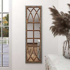 Alternate image 5 for Ridge Road Decor 52-Inch x 15-Inch Wood Window-Inspired Framed Wall Mirror