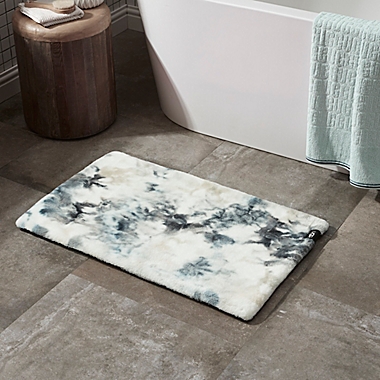 UGG&reg; 21&quot; x 34&quot; Polar Tie Dye Bath Rug in Off Black. View a larger version of this product image.