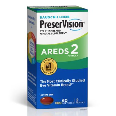 PreserVision&reg; 60-Count Areds 2 Eye Vitamin and Mineral Supplements. View a larger version of this product image.