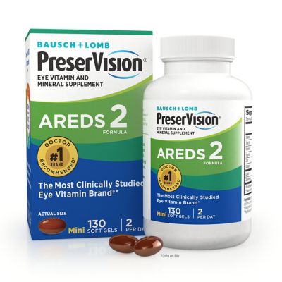 PreserVision&reg; 130-Count Areds 2 Eye Vitamin and Mineral Supplements