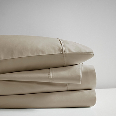 Madison Park&reg; 525-Thread-Count Full Sheet Set in Khaki. View a larger version of this product image.