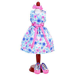 Sophia's by Teamson Kids 2-Piece Satin Dress and Shoe Set