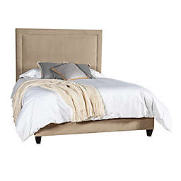 Leffler Home River King Upholstered Panel Bed in Beige