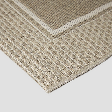 Miami Border 5&#39; x 7&#39; Indoor/Outdoor Area Rug in Natural. View a larger version of this product image.