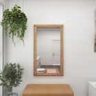 Alternate image 1 for Ridge Road D&eacute;cor Boho Style Wood Wall Mirror