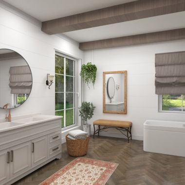 Ridge Road D&eacute;cor Boho Style Wood Wall Mirror. View a larger version of this product image.