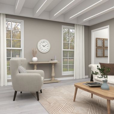 Ridge Road Decor 22-Inch Round Wood Farmhouse Wall Clock in White. View a larger version of this product image.