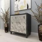 Alternate image 1 for Ridge Road Decor Crescent Moon Rectangular Cabinet in Black/Silver
