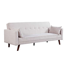 Carolina Chair & Table Evelina Convertible Sleeper Sofa in Beige