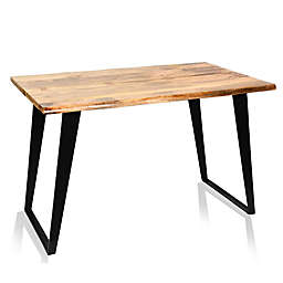 Carolina Chair & Table Scala Live-Edge Dining Table in Natural/Black