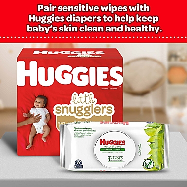 Huggies&reg; Natural Care&reg; 56-Count Fragrance-Free Baby Wipes. View a larger version of this product image.