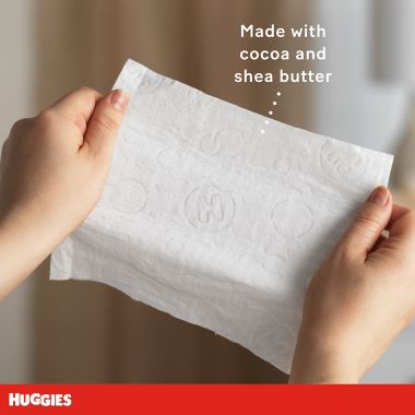 Huggies&reg; Nourish & Care&trade; 168-Count Cocoa and Shea Butter Sensitive Baby Wipes. View a larger version of this product image.
