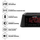 Alternate image 3 for Sharp&reg; Qi Wireless Charging Power Station Alarm Clock