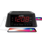 Alternate image 2 for Sharp&reg; Qi Wireless Charging Power Station Alarm Clock