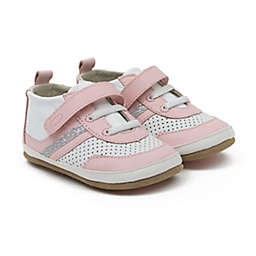Robeez® Size 0-3M Everyday Eliza Sneaker in Pink/White