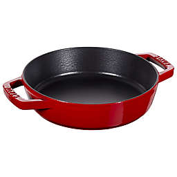 Staub 13-Inch Enameled Cast Iron Double Handle Fry Pan in Cherry
