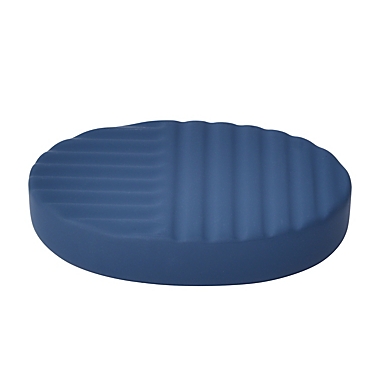 Studio 3B&trade; Rubber Lines Soap Dish in Mood Indigo. View a larger version of this product image.