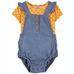 carter's® 2-Piece Tee and Chambray Bubble Suit in Denim