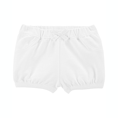 carter&#39;s&reg; Size 3M Pull-On French Terry Shorts in Ivory. View a larger version of this product image.