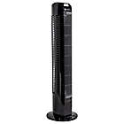 Alternate image 1 for Comfort Zone&reg; 31-Inch Oscillating Tower Fan with Remote in Black