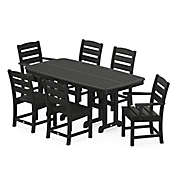 POLYWOOD&reg; Lakeside 7-Piece Outdoor Dining Set in Black