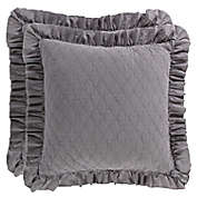 Levtex Home Stonewashed European Pillow Shams in Grey (Set of 2)