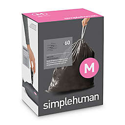 simplehuman® Code M 60-Pack Odorsorb Custom Fit Liners in Black