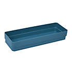 Alternate image 3 for Simply Essential&trade; 10.4-Inch x 3.5-Inch Desk Drawer Organizers in Brittany Blue (Set of 2)