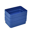 Alternate image 0 for Simply Essential&trade; 5-Inch x 3.5-Inch Desk Drawer Organizers in True Navy (Set of 3)