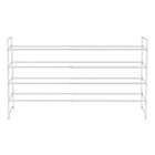 Alternate image 5 for Simply Essential&trade; 4-Tier Expandable Metal Shoe Rack in Bright White