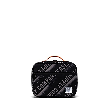 Herschel Supply Co.&reg; Pop Quiz Lunch Box in Black/Orange. View a larger version of this product image.