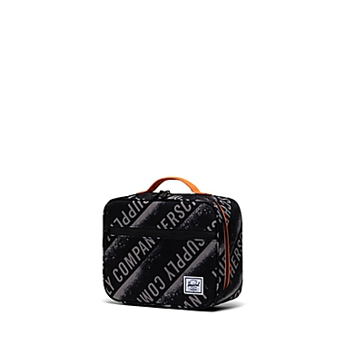 Herschel Supply Co.&reg; Pop Quiz Lunch Box in Black/Orange. View a larger version of this product image.