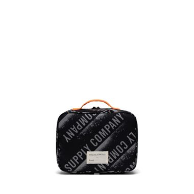Herschel Supply Co.&reg; Pop Quiz Lunch Box in Black/Orange. View a larger version of this product image.