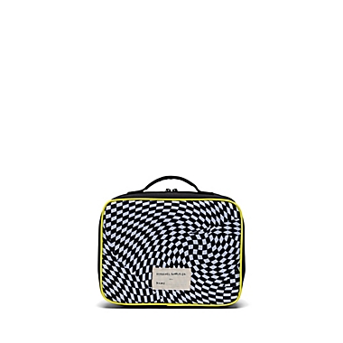 Herschel Supply Co.&reg; Pop Quiz Warp Checkered Lunch Box in Sulphur/Yellow. View a larger version of this product image.
