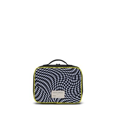 Herschel Supply Co.&reg; Pop Quiz Warp Checkered Lunch Box in Sulphur/Yellow. View a larger version of this product image.