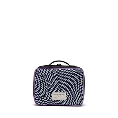 Herschel Supply Co.&reg; Pop Quiz Warp Checkered Lunch Box in Orchid. View a larger version of this product image.