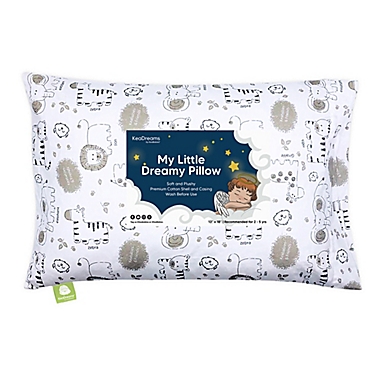 KeaBabies® KeaSafari Toddler Pillow in White/Grey | Bed Bath & Beyond