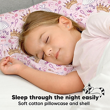 KeaBabies&reg; Dear Princess Toddler Pillow in Pink. View a larger version of this product image.