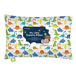 KeaBabies® Happy Dino Toddler Pillow in White