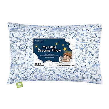 KeaBabies&reg; Nautical Toddler Pillow in Blue. View a larger version of this product image.