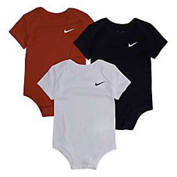 Nike® 3-Pack Bodysuits in White/Navy/Red