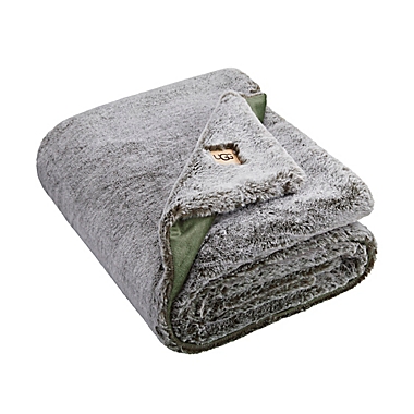 UGG&reg; Dawson Throw Blanket in Moss. View a larger version of this product image.