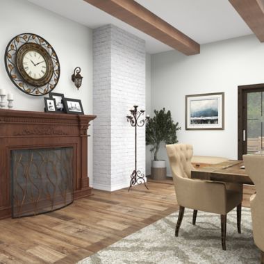 Ridge Road D&eacute;cor 7-Light Scroll Iron Floor Candelabra in Brown. View a larger version of this product image.