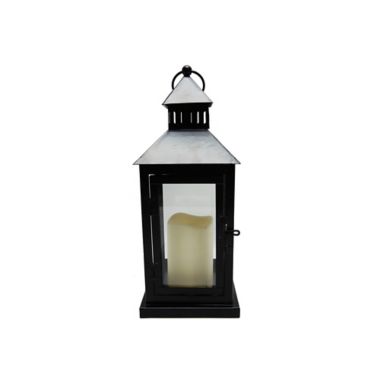 Bee &amp; Willow&trade; 16-Inch Small LED Porch Lantern in Black. View a larger version of this product image.