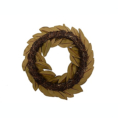 Bee & Willow&trade; 22-Inch Magnolia Leaf Decorative Wreath. View a larger version of this product image.