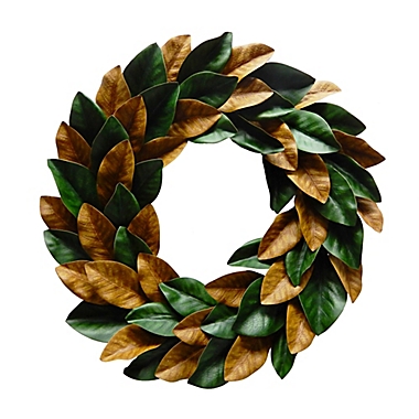 Bee & Willow&trade; 22-Inch Magnolia Leaf Decorative Wreath. View a larger version of this product image.